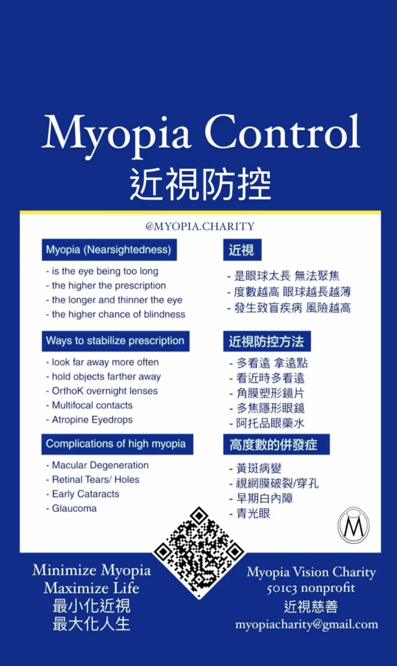Illustration explaining myopia